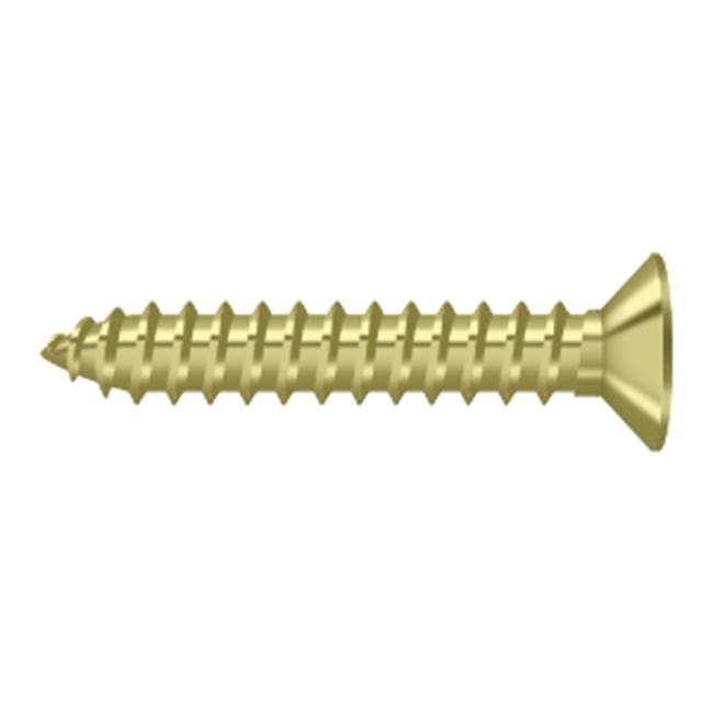 Deltana - Wood Screw, SB, No.12 x 1-1/4'' - Polished Brass