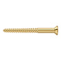 Deltana - Wood Screw, SB, No.12 x 2-1/2'' - PVD Polished Brass