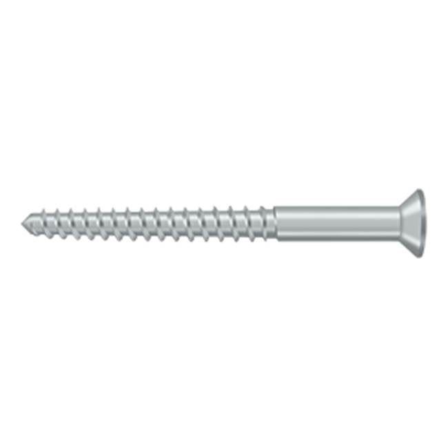 Deltana - Wood Screw, SB, No.12 x 2-1/2'' - Brushed Chrome