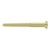 Deltana - Wood Screw, SB, No.12 x 2-1/2'' - Polished Brass