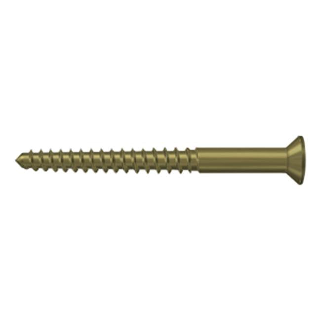 Deltana - Wood Screw, SB, No.12 x 2-1/2'' - Antique Brass
