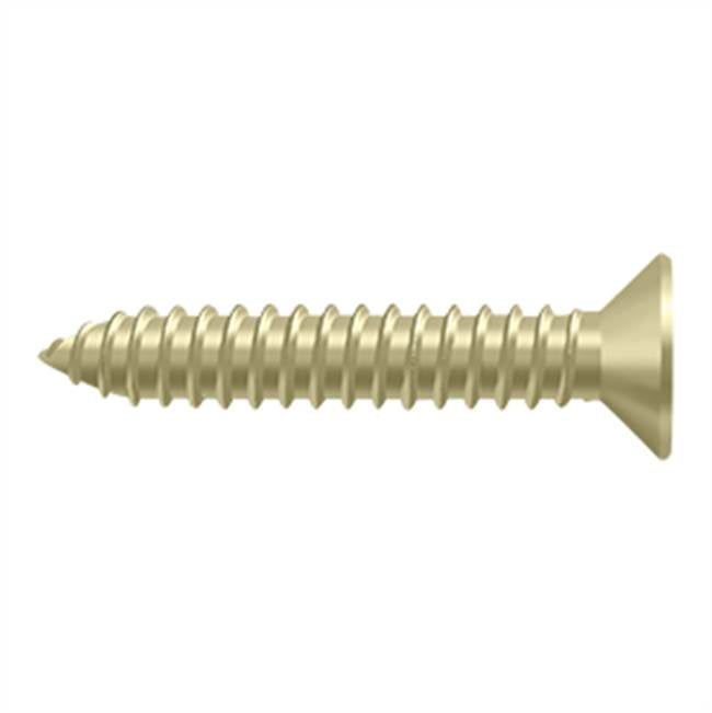 Deltana - Wood Screw, SB, No.14 x 1-1/4'' - Unlacquered Brass