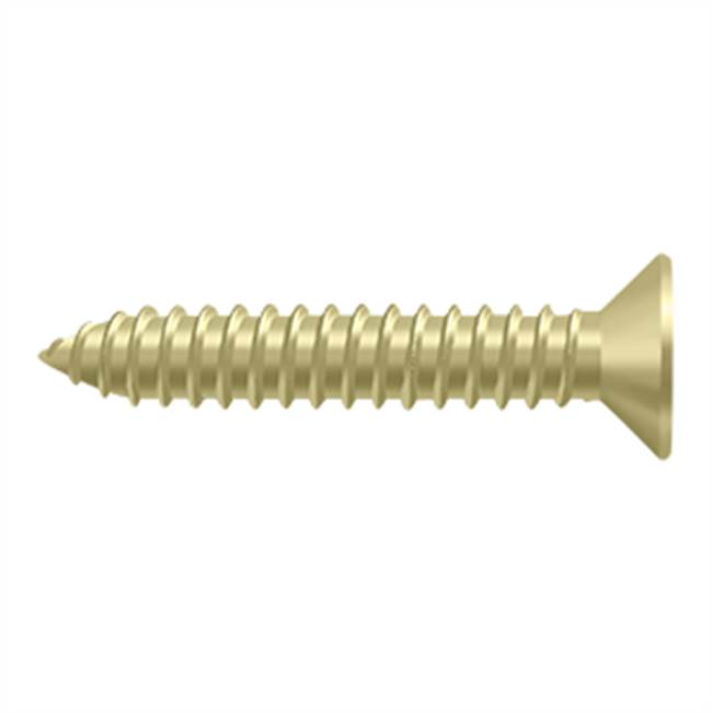 Deltana - Wood Screw, SB, No.14 x 1-1/4'' - Polished Brass