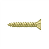 Deltana - Wood Screw, SB, No.7 x 3/4'' - Polished Brass