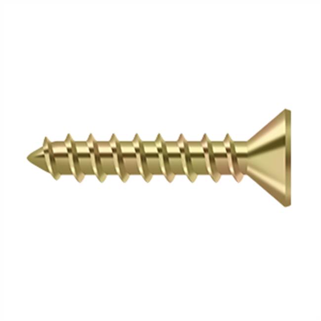 Deltana - Wood Screw, Steel, No.10 x 1'' - Zinc Dichromate
