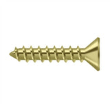 Deltana - Wood Screw, Steel, No.10 x 1'' - Polished Brass