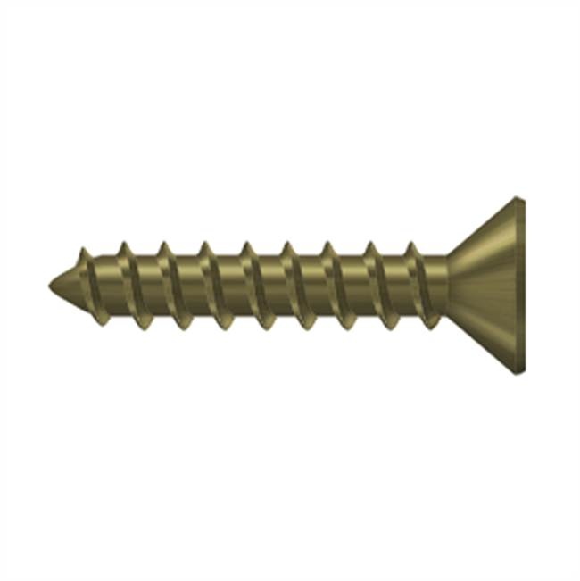 Deltana - Wood Screw, Steel, No.10 x 1'' - Antique Brass