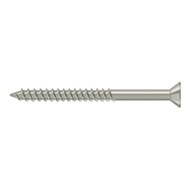 Deltana - Wood Screw, Steel, No.10 x 2-1/2'' - Brushed Nickel