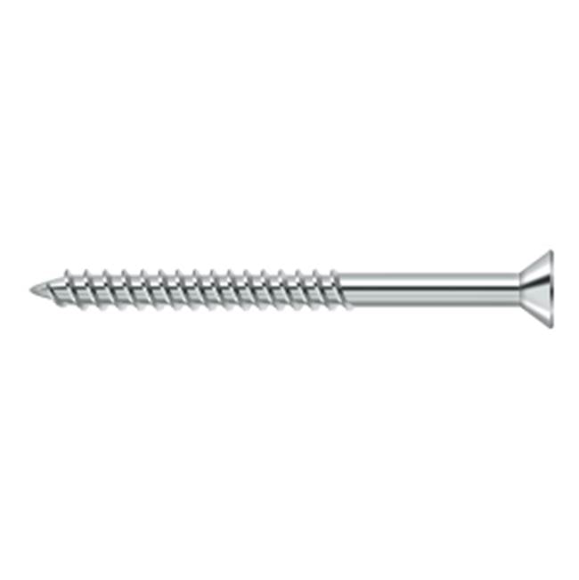 Deltana - Wood Screw, Steel, No.10 x 2-1/2'' - Polished Chrome