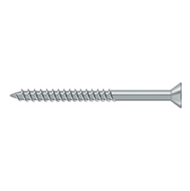 Deltana - Wood Screw, Steel, No.10 x 2-1/2'' - Brushed Chrome