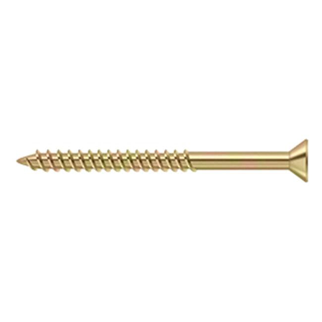 Deltana - Wood Screw, Steel, No.10 x 2-1/2'' - Zinc Dichromate