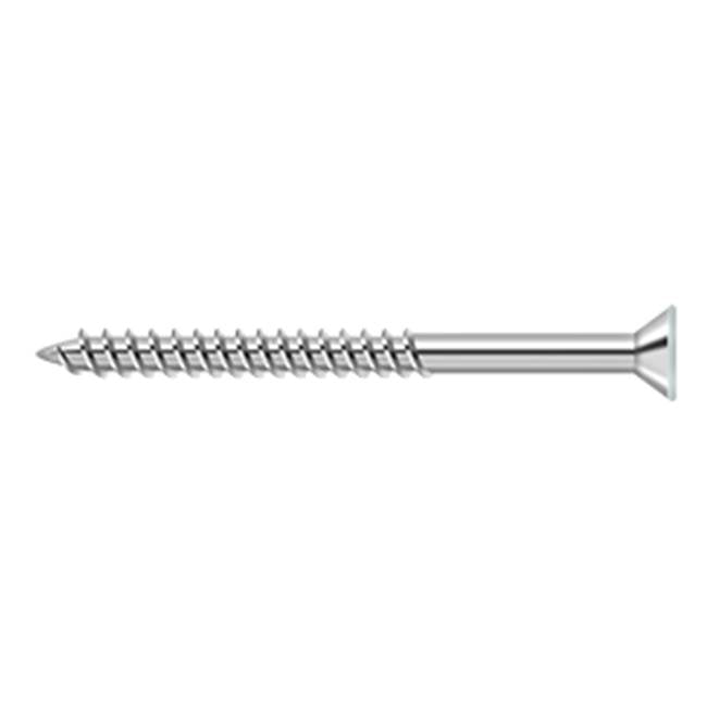 Deltana - Wood Screw, Steel, No.10 x 2-1/2'' - Prime Coat White