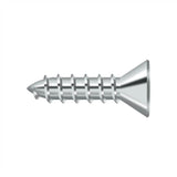 Deltana - Wood Screw, Steel, No.10 x 3/4'' - Polished Chrome
