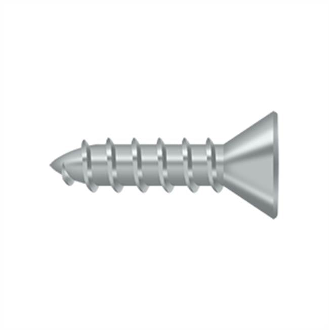 Deltana - Wood Screw, Steel, No.10 x 3/4'' - Brushed Chrome