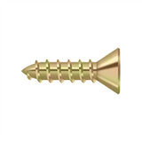Deltana - Wood Screw, Steel, No.10 x 3/4'' - Zinc Dichromate