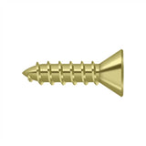 Deltana - Wood Screw, Steel, No.10 x 3/4'' - Polished Brass