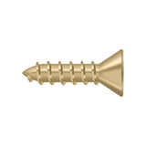 Deltana - Wood Screw, Steel, No.10 x 3/4'' - Brushed Brass