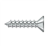 Deltana - Wood Screw, Steel, No.12 x 1'' - Polished Chrome