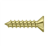 Deltana - Wood Screw, Steel, No.12 x 1'' - Polished Brass