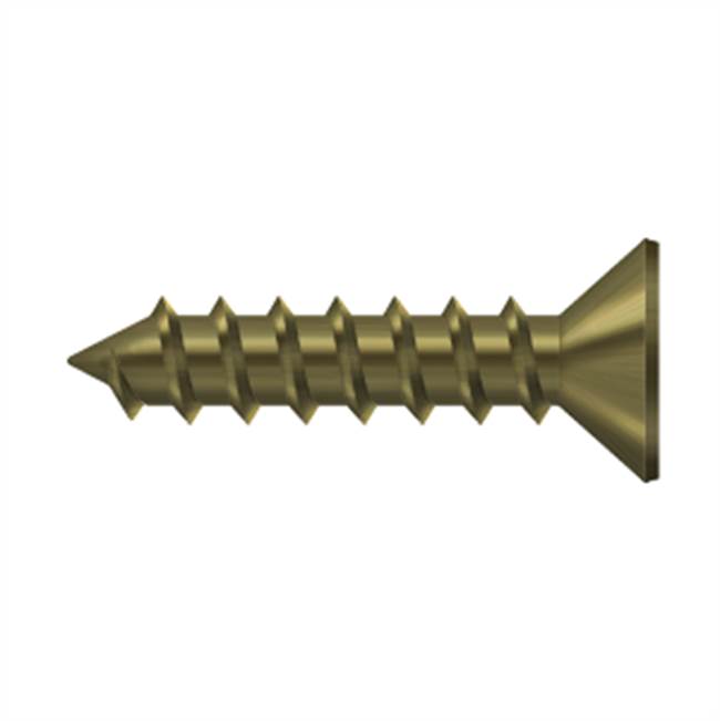 Deltana - Wood Screw, Steel, No.12 x 1'' - Antique Brass