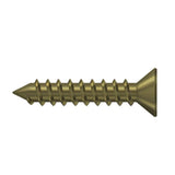 Deltana - Wood Screw, Steel, No.12 x 1-1/4'' - Antique Brass
