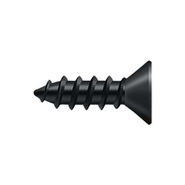 Deltana - Wood Screw, Steel, No.12 x 3/4'' - Paint Black