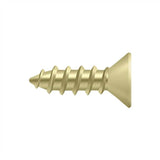 Deltana - Wood Screw, Steel, No.12 x 3/4'' - Polished Brass