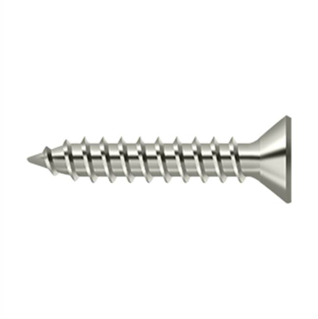 Deltana - Wood Screw, Steel, No.9 x 1'' - Polished Nickel