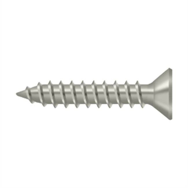 Deltana - Wood Screw, Steel, No.9 x 1'' - Brushed Nickel