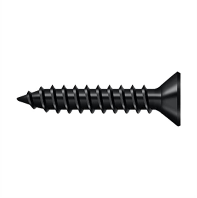 Deltana - Wood Screw, Steel, No.9 x 1'' - Paint Black