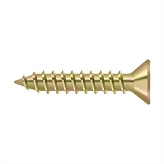 Deltana - Wood Screw, Steel, No.9 x 1'' - Zinc Dichromate