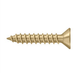 Deltana - Wood Screw, Steel, No.9 x 1'' - Brushed Brass
