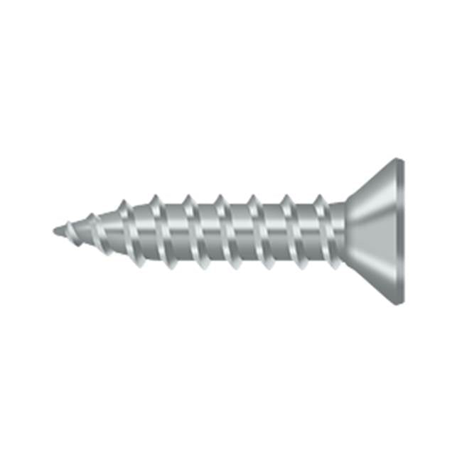 Deltana - Wood Screw, Steel, No.9x3/4'' - Brushed Chrome