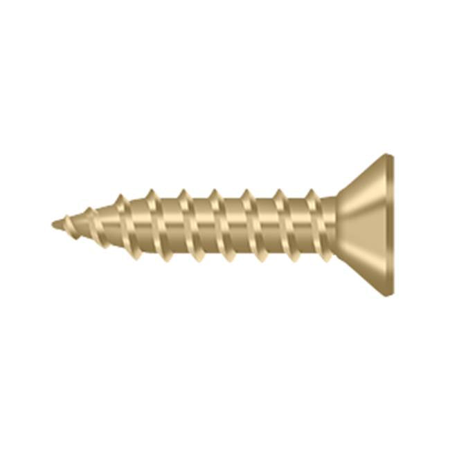 Deltana - Wood Screw, Steel, No.9x3/4'' - Brushed Brass