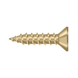 Deltana - Wood Screw, Steel, No.9x3/4'' - Brushed Brass
