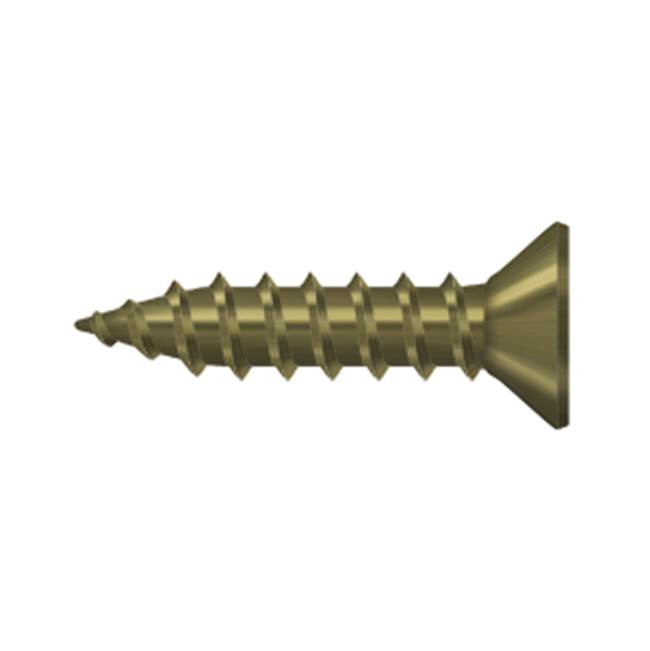 Deltana - Wood Screw, Steel, No.9x3/4'' - Antique Brass