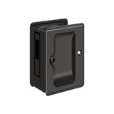 Deltana - HD Pocket Lock, Adjustable, 3-1/4'' x 2-1/4'' Sliding Door Receiver - Oil-rubbed Bronze
