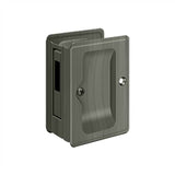 Deltana - HD Pocket Lock, Adjustable, 3-1/4'' x 2-1/4'' Sliding Door Receiver - Antique Nickel
