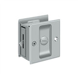 Deltana - Pocket Lock, 2-1/2'' x 2-3/4'' Privacy - Brushed Chrome