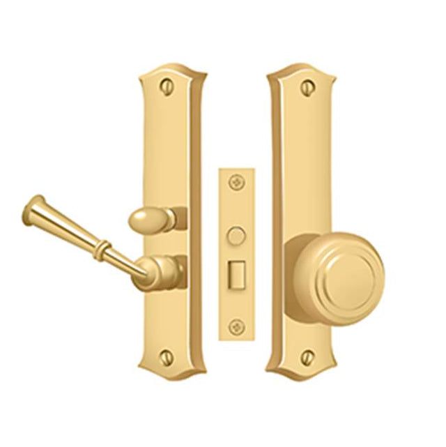 Deltana - Storm Door Latch, Classic, Mortise Lock - PVD Polished Brass