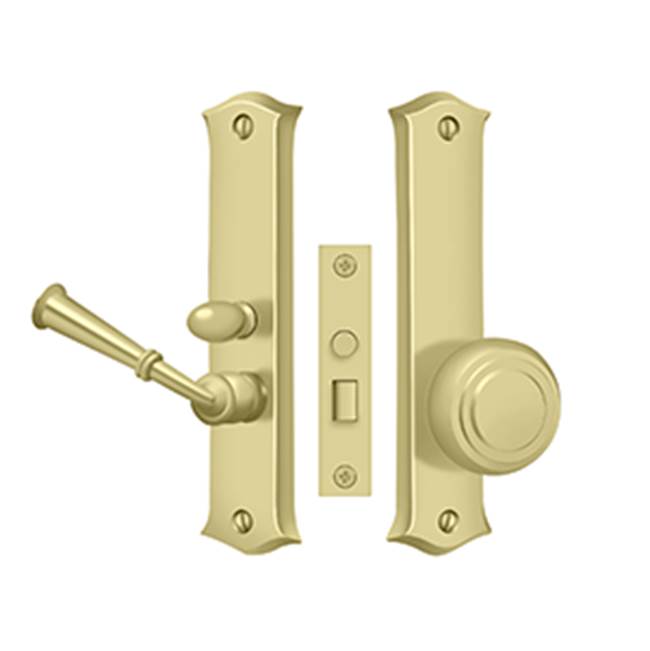Deltana - Storm Door Latch, Classic, Mortise Lock - Polished Brass