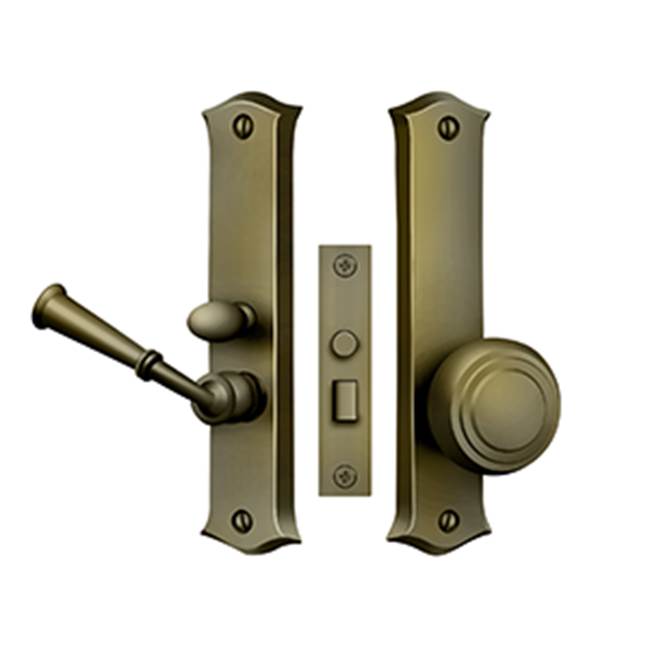 Deltana - Storm Door Latch, Classic, Mortise Lock - Antique Brass