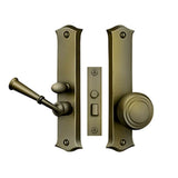 Deltana - Storm Door Latch, Classic, Mortise Lock - Antique Brass