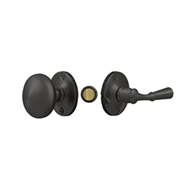Deltana - Storm Door Latch, Round, Tubular Lock - Oil-rubbed Bronze