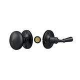 Deltana - Storm Door Latch, Round, Tubular Lock - Paint Black