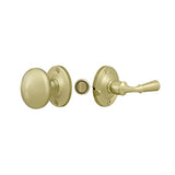 Deltana - Storm Door Latch, Round, Tubular Lock - Unlacquered Brass