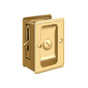 Deltana - HD Pocket Lock, Adjustable, 3-1/4'' x 2-1/4'' Privacy - PVD Polished Brass
