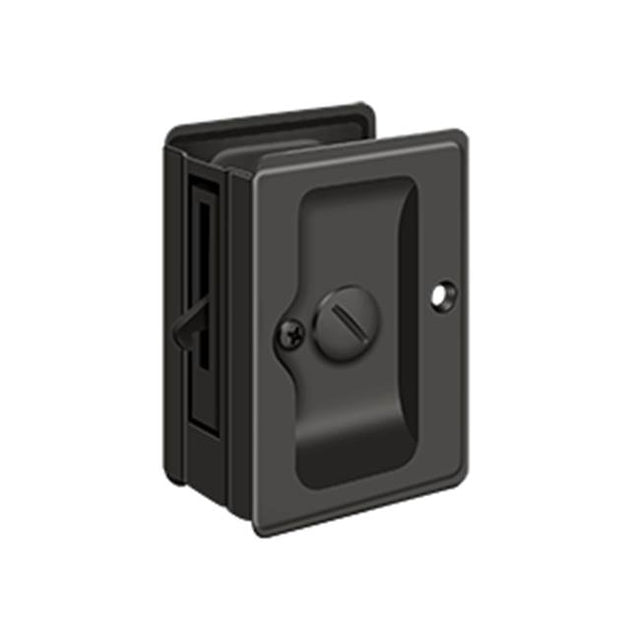 Deltana - HD Pocket Lock, Adjustable, 3-1/4'' x 2-1/4'' Privacy - Oil-rubbed Bronze