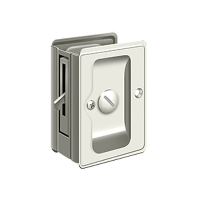 Deltana - HD Pocket Lock, Adjustable, 3-1/4'' x 2-1/4'' Privacy - Polished Nickel