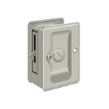 Deltana - HD Pocket Lock, Adjustable, 3-1/4'' x 2-1/4'' Privacy - Brushed Nickel